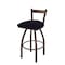 Holland Bar Stool Co 30" Low Back Swivel Bar Stool, Bronze Finish, Canter Twilight Seat 82130BZ002 - alternate 1